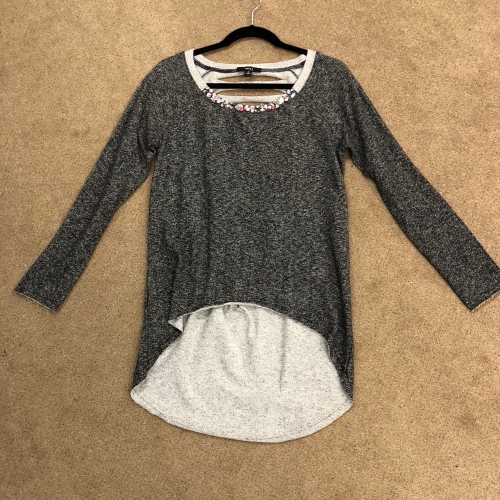 Distressed sweater